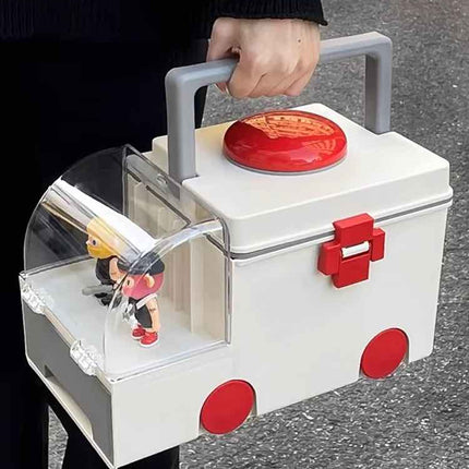 Ambulance Family First Aid Kit - Cute Medicine Lock Storage Box Organi