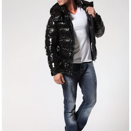 Down Short Mens Thick Warm Jacket