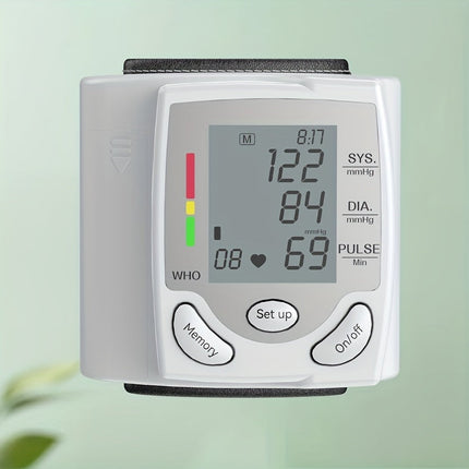 Wrist Electronic Blood Pressure Monitor, BP Sphygmomanometer