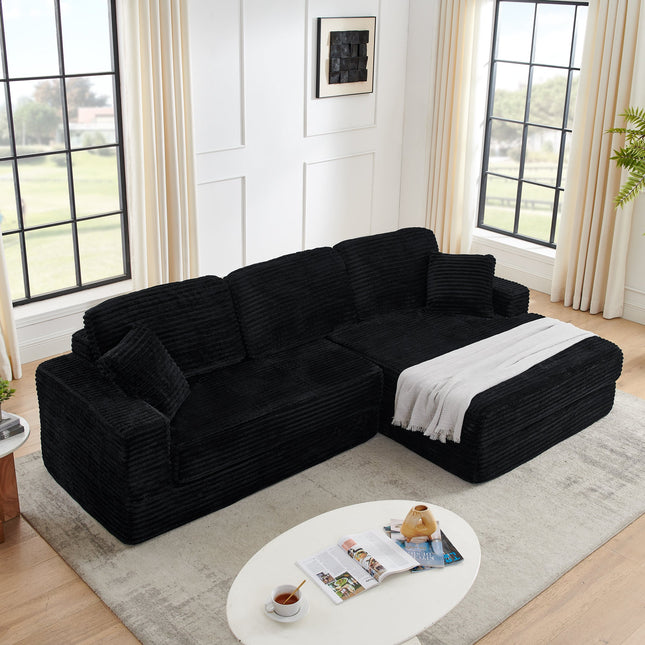 Right Sofa Seat,L Shape Modular Sectional Sofa, Compressed Sectional