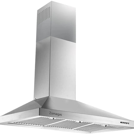 Range Hood 36 Inch;  Wall Mount Vent Hood In Stainless Steel With
