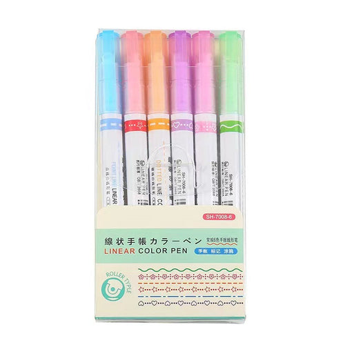 Net Celebrity Creative Curve Pen Roller Outline Pen Student Hand