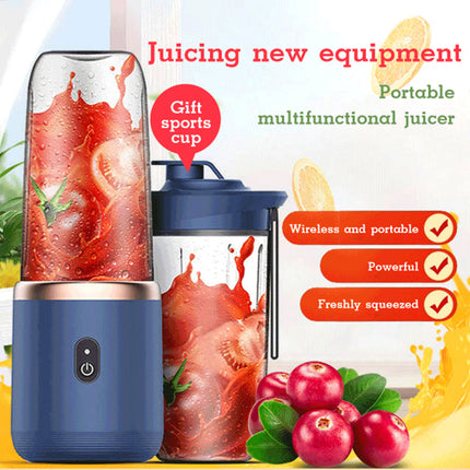 6blade Portable Blender Mini Juicer Cup Extractor Smoothie USB