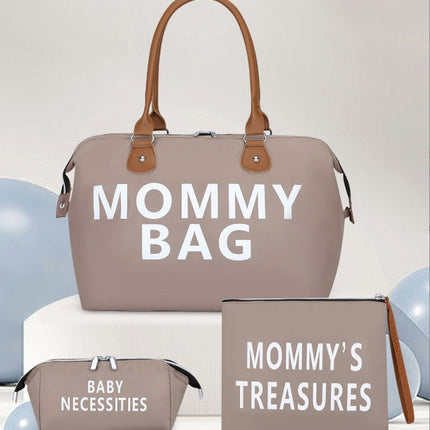 Travel bag Mommy Bag three-piece shoulder bag Tote bag Dry and wet