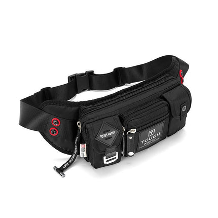 Korean Style Male Outdoor Waterproof Oxford Cloth Fanny Pack