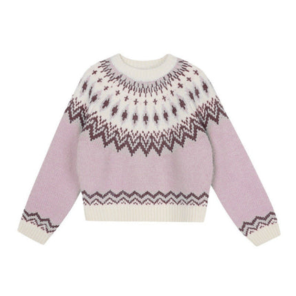 New Younger College Style Pullover Sweater For Women