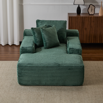 Oversized Chaise Lounge Chair Cozy Cloud Couch, Modern Plush Corduroy