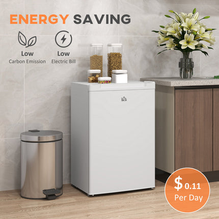 Upright Freezer, 3 Cu Ft Small Freezer with Reversible Single Door,