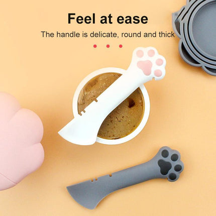 Pet Canned Spoon Jar Opener Puppy FeedingMixing Wet Dry Cat Dog