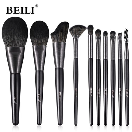 Beli 10pcs Professional Makeup Brush Set New Design Brushed Tube