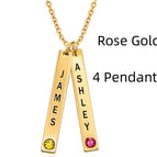 Rose Gold / 4 Pendant