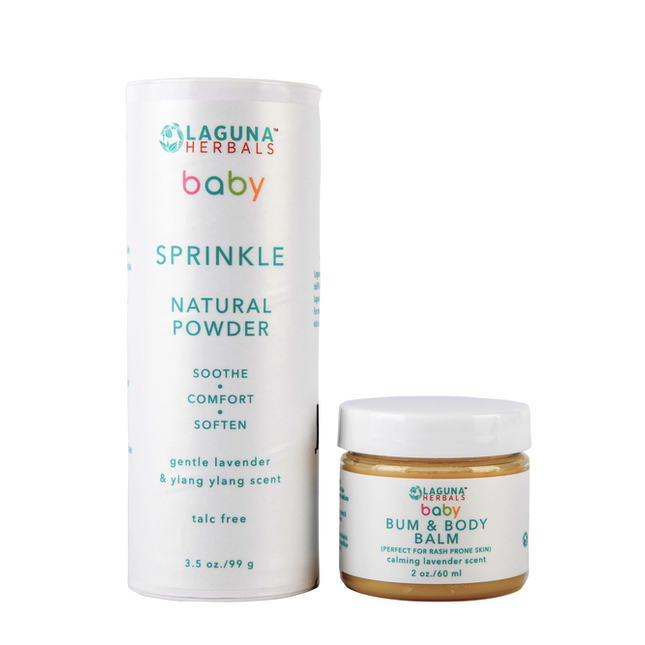 Organic Baby Moisturizer and Sprinkle ( talc free)baby powder set.