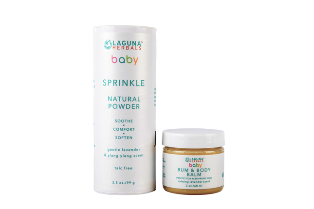 Organic Baby Moisturizer and Sprinkle ( talc free)baby powder set.