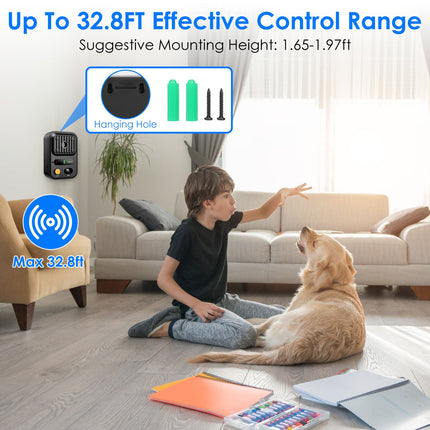 Black-Green Color Options -- 1Pc Ultrasonic Anti-Barking Device