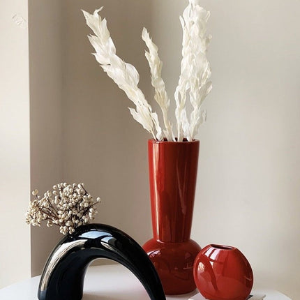 Bauhaus Style Ceramic Art Deco Vase