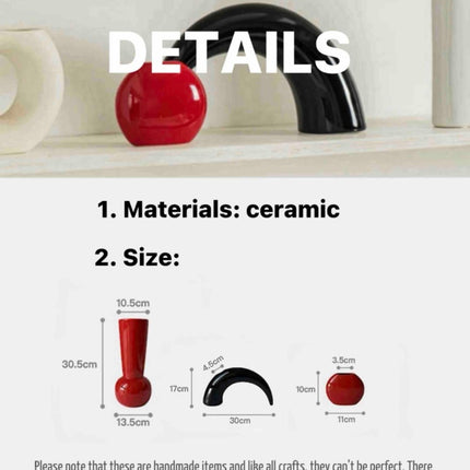 Bauhaus Style Ceramic Art Deco Vase