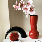 Combo 2: Red Vase + Black Vase + Bud Vase