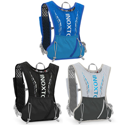 1Pc Sport Hydration Vest Running Backpack With 15oz 50oz Water Bladder