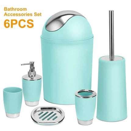 Bathroom Accessories Set 6 Pcs Bathroom Set Ensemble Complete Soap