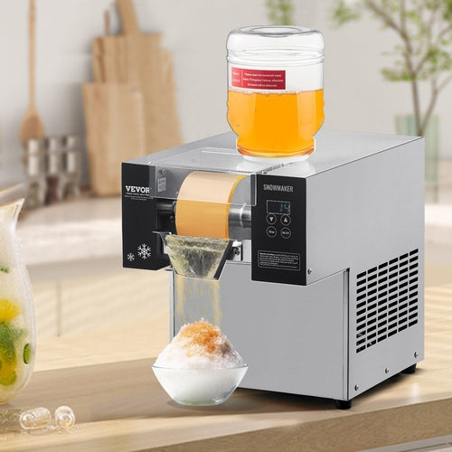 Commercial Snowflake Ice Machine 176LBS/24H Stainless Steel For Ice