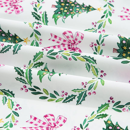 Christmas Velvet Trim Top and Shorts Pajama Set