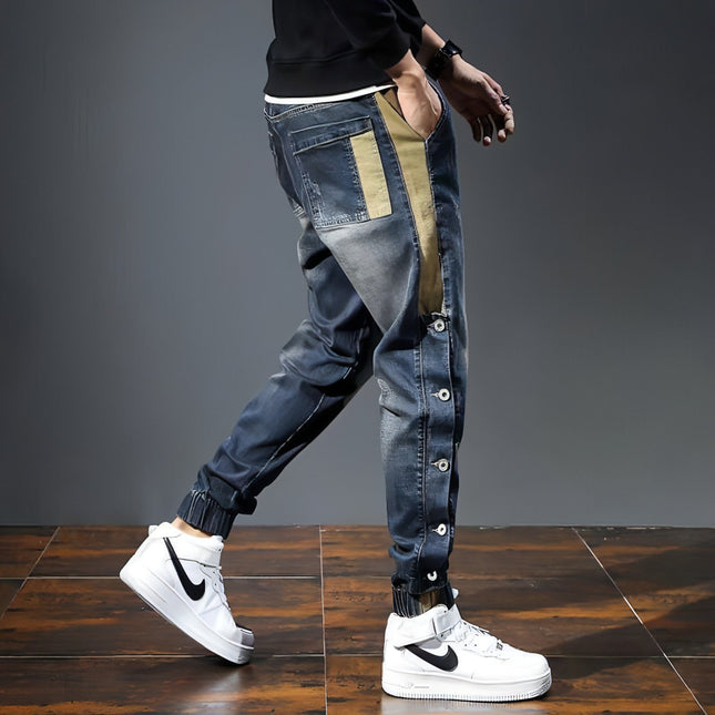 UrbanEase™ – Cropped Harem Denim Pants