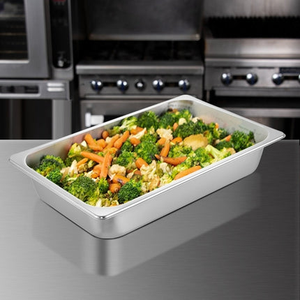 6 Pack Steam Table Pans 20.9 X 12.8 X 3.9 Inch Deep Steam Table Pan
