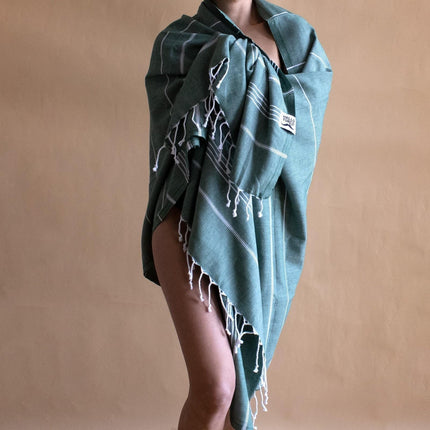 SUN, SAUNA, GO Hamamtuch aus BIO-Baumwolle