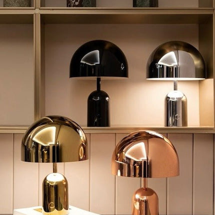 Bell LED Table Lamp, Large Dimmable Modern Bedside Lamp