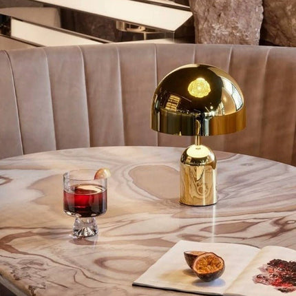 Bell LED Table Lamp, Large Dimmable Modern Bedside Lamp