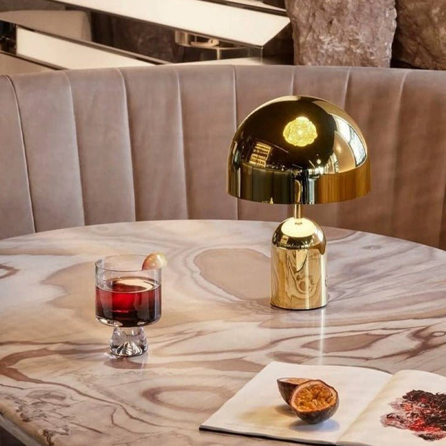 Bell LED Table Lamp, Large Dimmable Modern Bedside Lamp