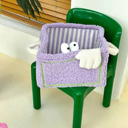 Whimsical Eclectic Big Eyes Plush Cute Laundry Storage Baskets -