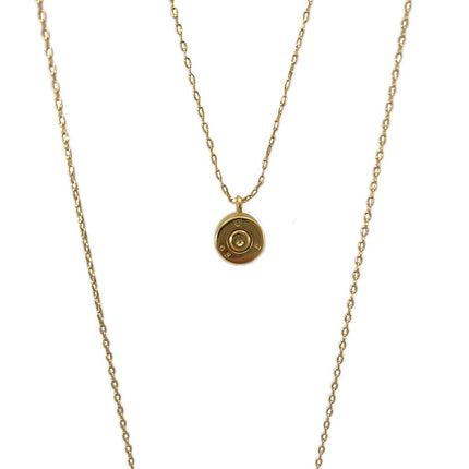 Layered Bar Bullet Necklace