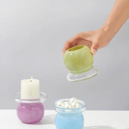 Bonbon Dopamine Candle Holders, Cute Whimsical Decorative Ornament