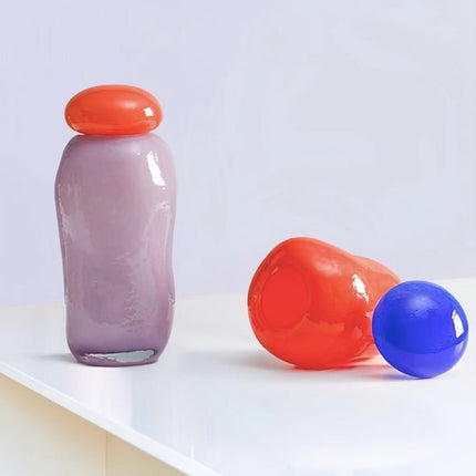 Bonbon Glass Jar Ornament, Whimsical Dopamine Decor Object, Bud Vase