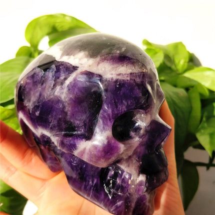 Brazilian Dream Amethyst Hand-Carved Skull