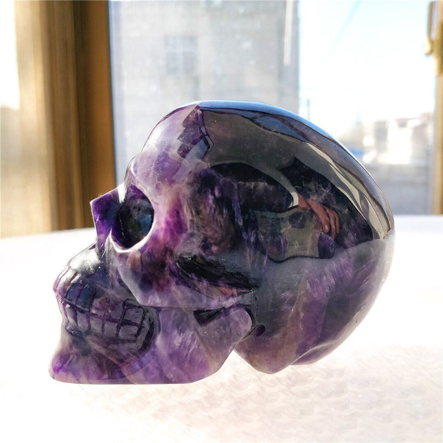 Brazilian Dream Amethyst Hand-Carved Skull