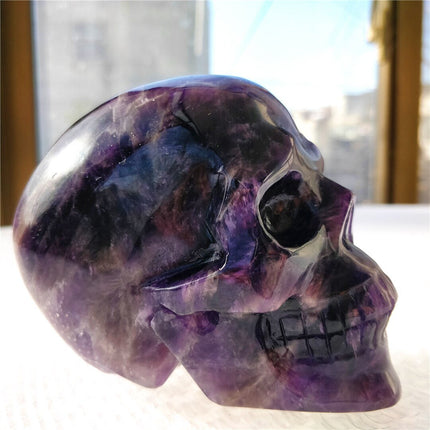 Brazilian Dream Amethyst Hand-Carved Skull