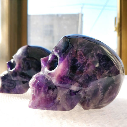 Brazilian Dream Amethyst Hand-Carved Skull