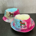 Tie Dye Bucket Hat Smashed