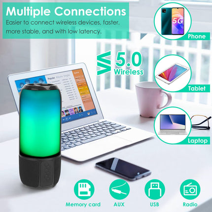 1Pc Wireless Portable Speaker Loud Stereo Speaker With 6 Color