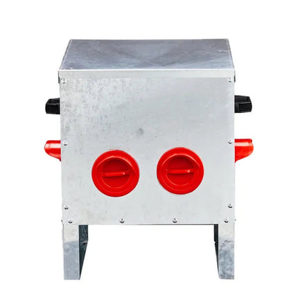Automatic Chicken Feeder Rodent Proof, 4 Ports Large Capacity Metal