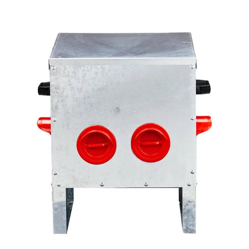 Automatic Chicken Feeder Rodent Proof, 4 Ports Large Capacity Metal