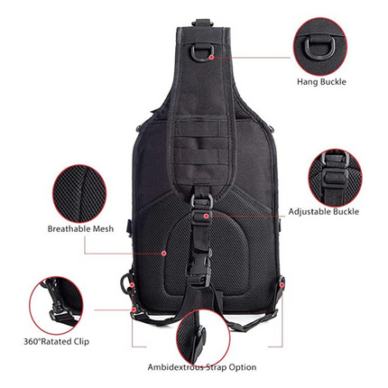 JupiterGear Tactical Military Sling Backpack 15L Shoulder Bag Molle