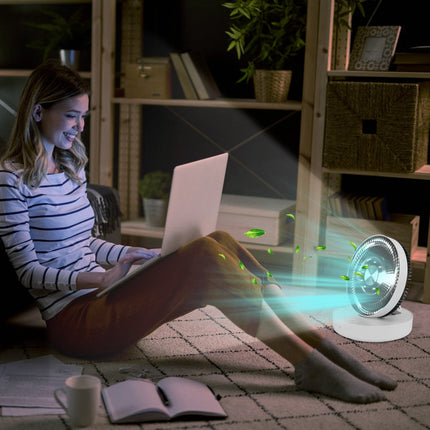 Foldable Rechargeable LED Desk Fan Wall Mounted Fan With Magnetic