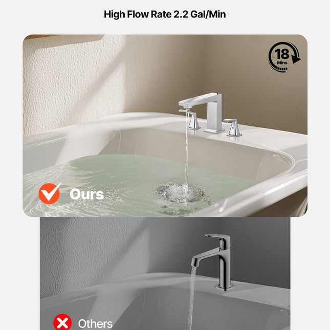 Roman Tub Faucet, 3 Hole Waterfall Bathtub Faucet, Bath Tubs Faucets