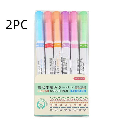 Net Celebrity Creative Curve Pen Roller Outline Pen Student Hand
