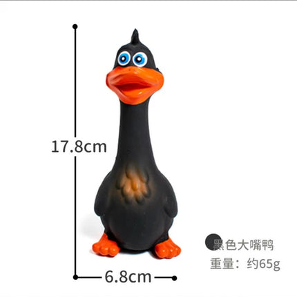 US LOCAL STOCK Hiphoppet New Latex Interactive Dog Chew Toys Cute Duck