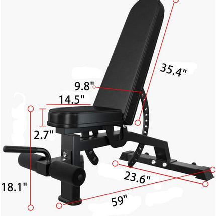 Adjustable Strength Training Bench Press Home Full Body Workout