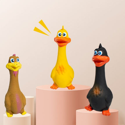 3pcs  Latex Screaming Chicken Toys Eco Friendly TPR Pet Squeaky Dog
